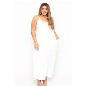 Ivory Cami Strap Maxi Dress